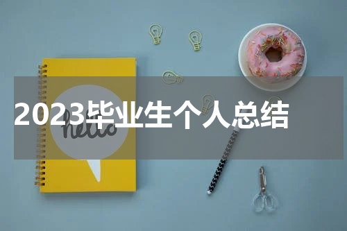 2023毕业生个人总结