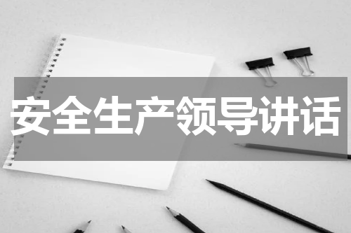 安全生产领导讲话