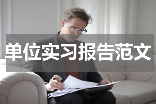 单位实习报告范文