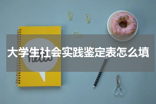 大学生社会实践鉴定表怎么填