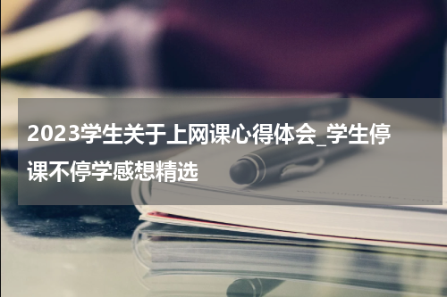 2023学生关于上网课心得体会_学生停课不停学感想精选