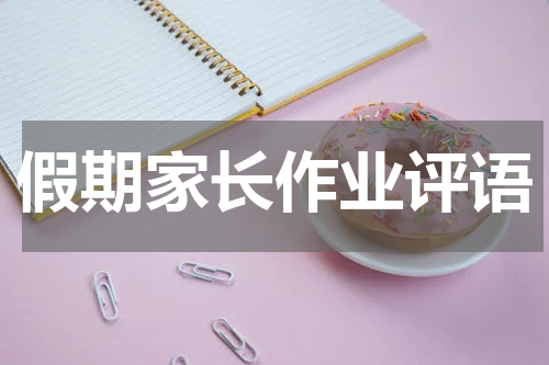 假期家长作业评语