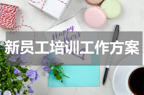 新员工培训工作方案