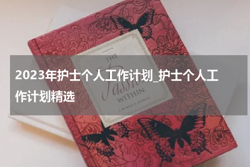 2023年护士个人工作计划_护士个人工作计划精选