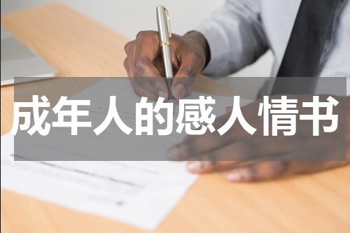 成年人的感人情书