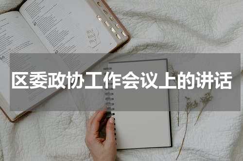 区委政协工作会议上的讲话
