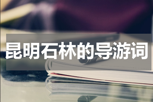 昆明石林的导游词