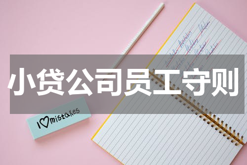 小贷公司员工守则