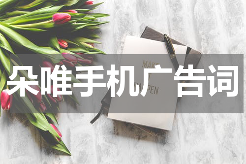 朵唯手机广告词