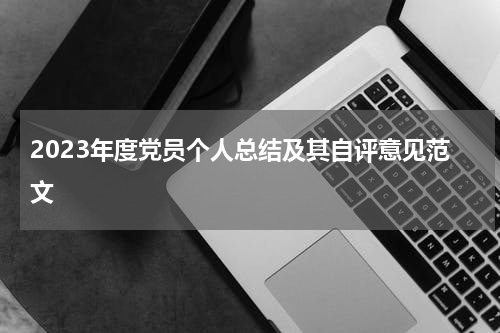 2023年度党员个人总结及其自评意见范文