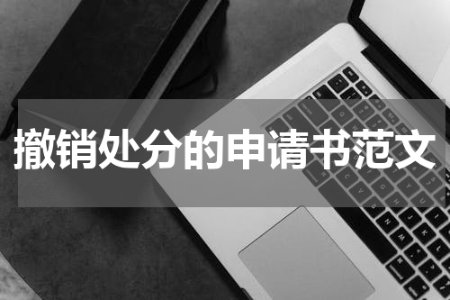 撤销处分的申请书范文