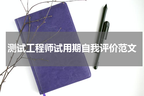 测试工程师试用期自我评价范文