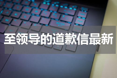 至领导的道歉信最新