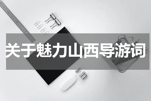 关于魅力山西导游词