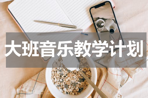 大班音乐教学计划