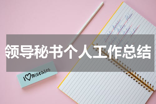 领导秘书个人工作总结