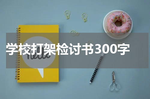 学校打架检讨书300字
