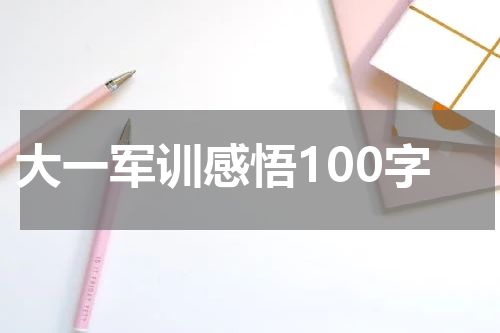 大一军训感悟100字