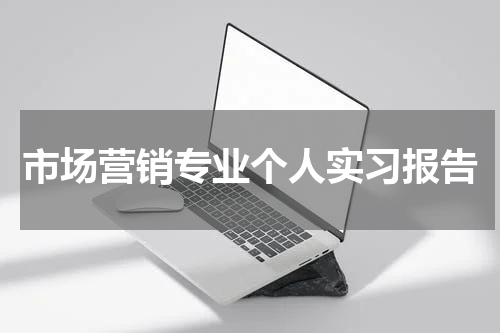 市场营销专业个人实习报告