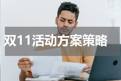 双11活动方案策略