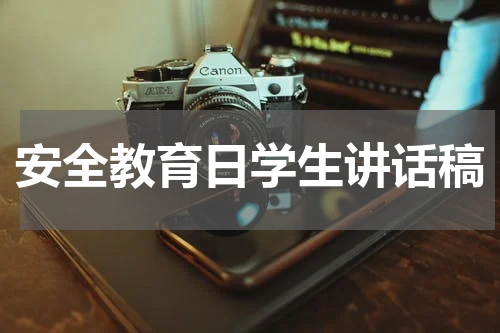 安全教育日学生讲话稿