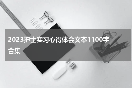 2023护士实习心得体会文本1100字合集
