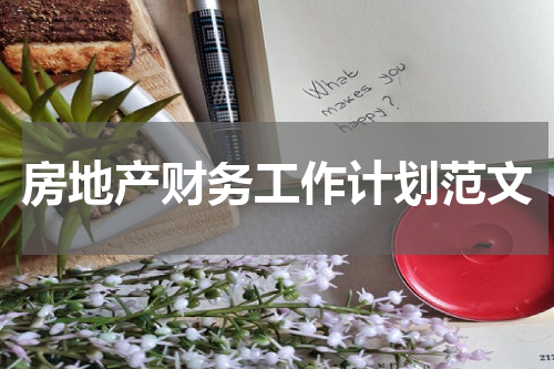 房地产财务工作计划范文