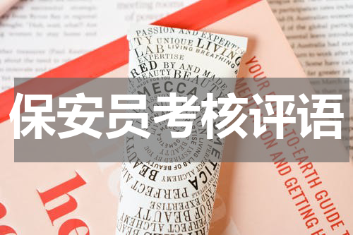 保安员考核评语