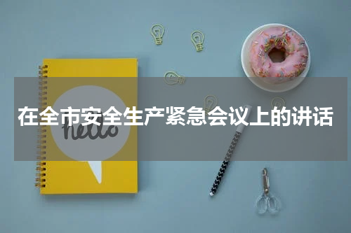 在全市安全生产紧急会议上的讲话