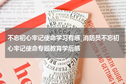 不忘初心牢记使命学习有感_消防员不忘初心牢记使命专题教育学后感
