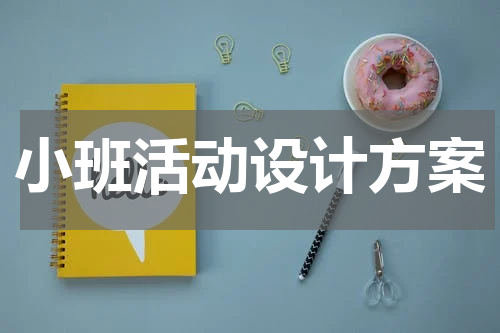 小班活动设计方案