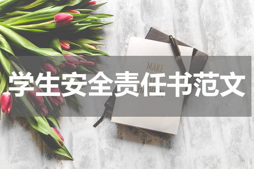 学生安全责任书范文