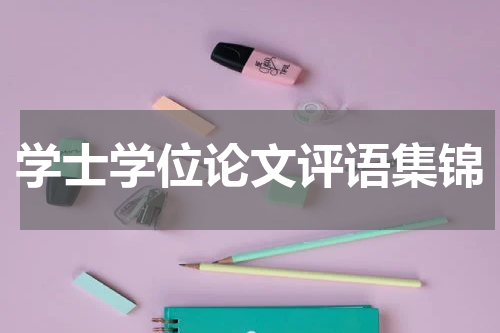 学士学位论文评语集锦