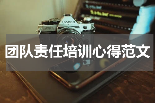 团队责任培训心得范文
