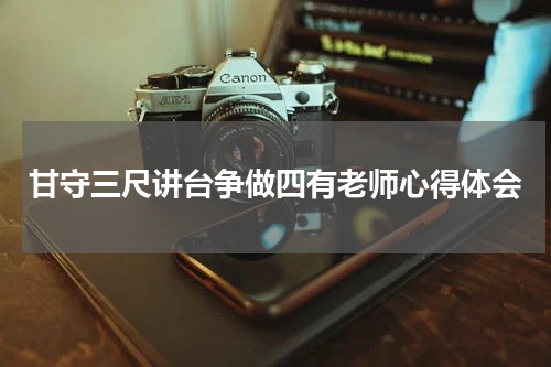 甘守三尺讲台争做四有老师心得体会
