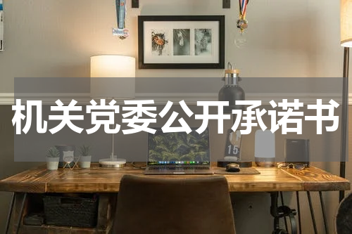 机关党委公开承诺书