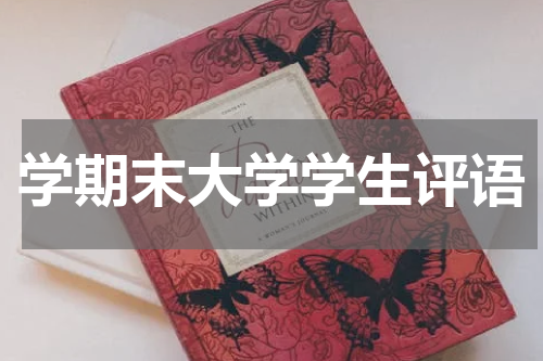 学期末大学学生评语
