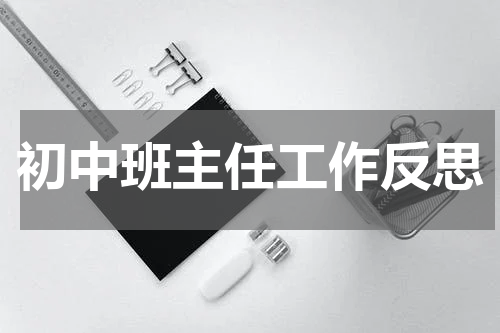 初中班主任工作反思