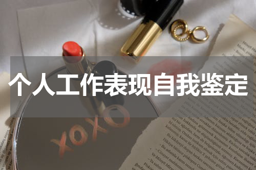 个人工作表现自我鉴定