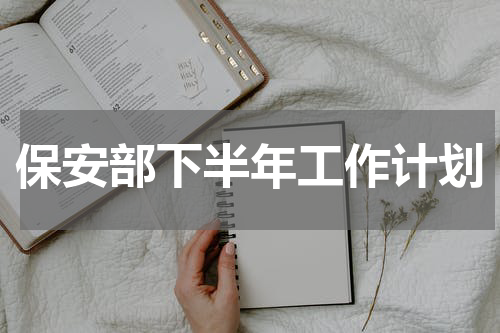保安部下半年工作计划