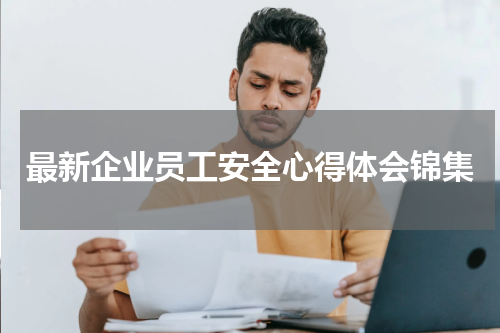 最新企业员工安全心得体会锦集