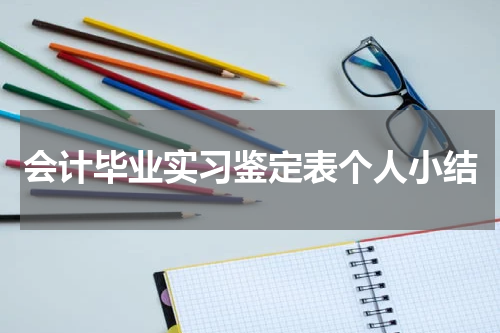 会计毕业实习鉴定表个人小结