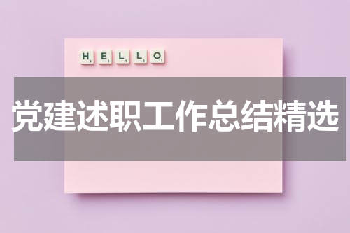 党建述职工作总结精选