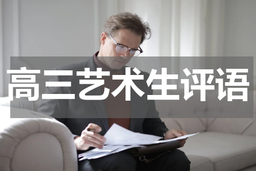高三艺术生评语