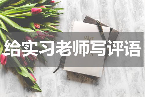 给实习老师写评语