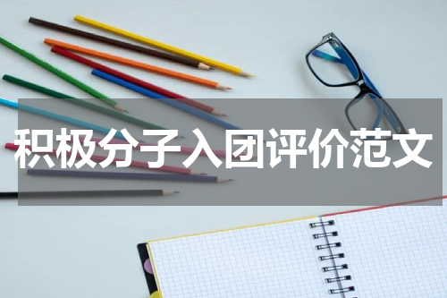 积极分子入团评价范文