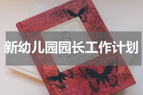 新幼儿园园长工作计划
