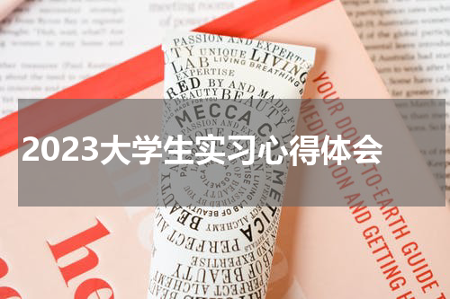 2023大学生实习心得体会