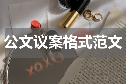 公文议案格式范文