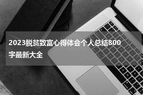 2023脱贫致富心得体会个人总结800字最新大全